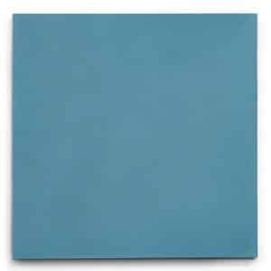 8x8 'Carolina Blue' encaustic cement tile , 5/8 inch thick, 5.28 square feet per box (12 tiles in each box)