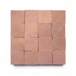 2x2 'Desert Bloom' glazed terra-cotta zellige, 3/8 inch thick, 10.76 square feet per box (400 tiles)