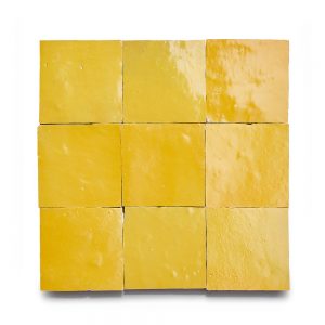 4x4 'Cadmium' glazed terra-cotta zellige, 3/8 inch thick, 10.76 square feet per box (100 tiles)