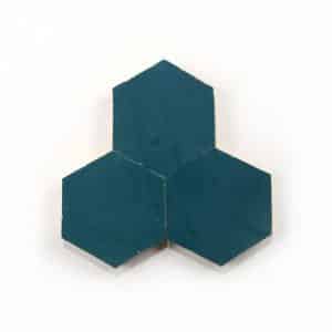 3.5 inch 'Aegean' glazed terra-cotta zellige, 3/8 inch thick, 7.69 square feet per box (100 tiles)