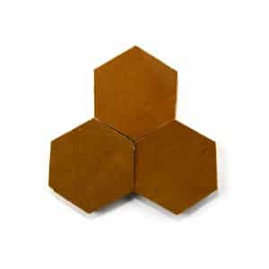 3.5 inch 'Amber' glazed terra-cotta zellige, 3/8 inch thick, 7.69 square feet per box (100 tiles)