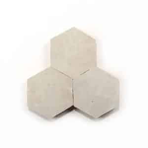 3.5 inch 'Casablanca White' glazed terra-cotta zellige, 3/8 inch thick, 7.69 square feet per box (100 tiles)