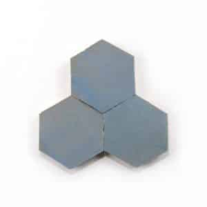 3.5 inch 'Maya Blue' glazed terra-cotta zellige, 3/8 inch thick, 7.69 square feet per box (100 tiles)