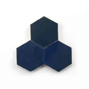 3.5 inch 'Night' glazed terra-cotta zellige, 3/8 inch thick, 7.69 square feet per box (100 tiles)