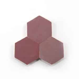 3.5 inch 'Plum' glazed terra-cotta zellige, 3/8 inch thick, 7.69 square feet per box (100 tiles)