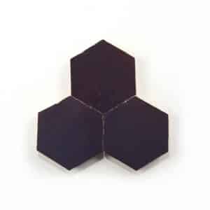 3.5 inch 'Purple Iris' glazed terra-cotta zellige, 3/8 inch thick, 7.69 square feet per box (100 tiles)