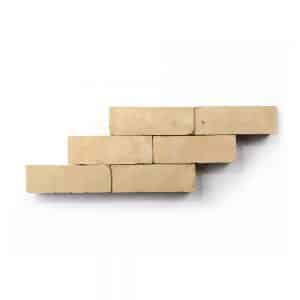 2x6 'Unglazed Natural' terra-cotta zellige, 3/4 inch thick, 7.23 square feet per box (90 tiles)