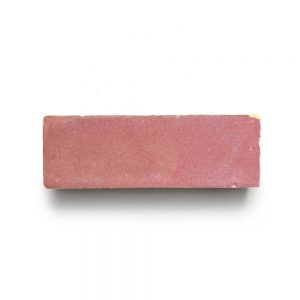 2x6 'Pietro Pink' glazed terra-cotta zellige, 3/4 inch thick, 7.23 square feet per box (90 tiles)