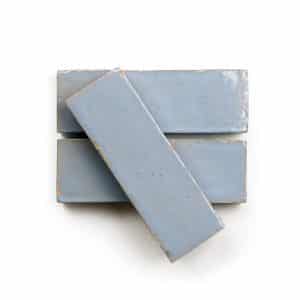 2x6 'Skylight' glazed terra-cotta zellige, 3/4 inch thick, 7.23 square feet per box (90 tiles)