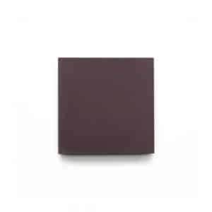 4x4 square 'Aubergine' encaustic cement tile , 5/8 inch thick, 5.28 square feet per box (48 tiles in each box)