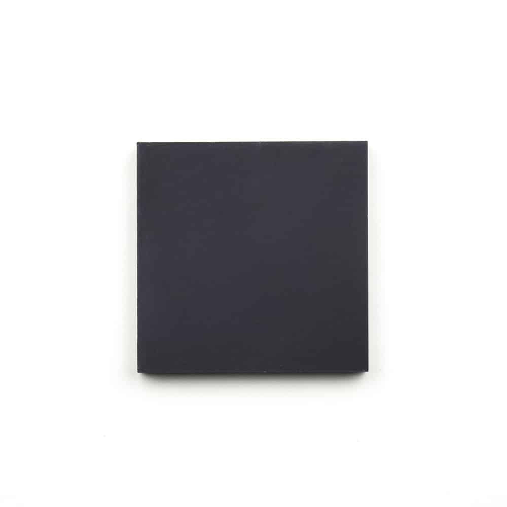 Black 4x4 Cement Tile - Solid Color Cement Tile By Zia Tile