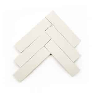 2x8 subway 'Cotton' encaustic cement tile , 5/8 inch thick, 5.28 square feet per box (48 tiles in each box)