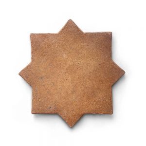 6x6 'Stars & Cross' Cotto terracotta tile, 5/8 inch thick, 3.39 square feet per box (14 tiles in each box)