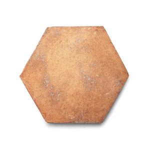 8x9 'Hex' Cotto terracotta tile, 5/8 inch thick, 5.17 square feet per box (12 tiles in each box)