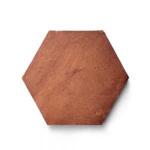 8x9 'Hex' Cotto terracotta tile, 5/8 inch thick, 5.17 square feet per box (12 tiles in each box)