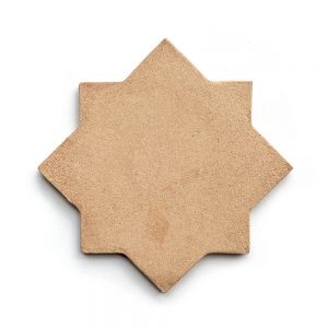 6x6 'Stars & Cross' Cotto terracotta tile, 5/8 inch thick, 3.39 square feet per box (14 tiles in each box)