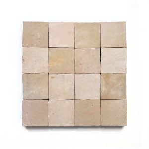 2x2 'Glazed Earth' glazed terra-cotta zellige, 3/8 inch thick, 10.76 square feet per box (400 tiles)