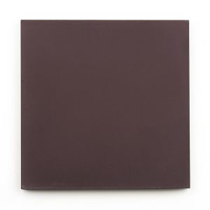 8x8 square 'Aubergine' encaustic cement tile , 5/8 inch thick, 5.28 square feet per box (12 tiles in each box)