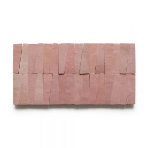 1x4 Trapezoid 'Desert Bloom' glazed terra-cotta zellige, 3/8 inch thick, 10.76 square feet per box (400 tiles)