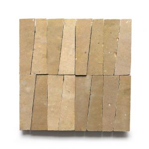 1x4 Trapezoid 'Glazed Earth' glazed terra-cotta zellige, 3/8 inch thick, 10.76 square feet per box (400 tiles)